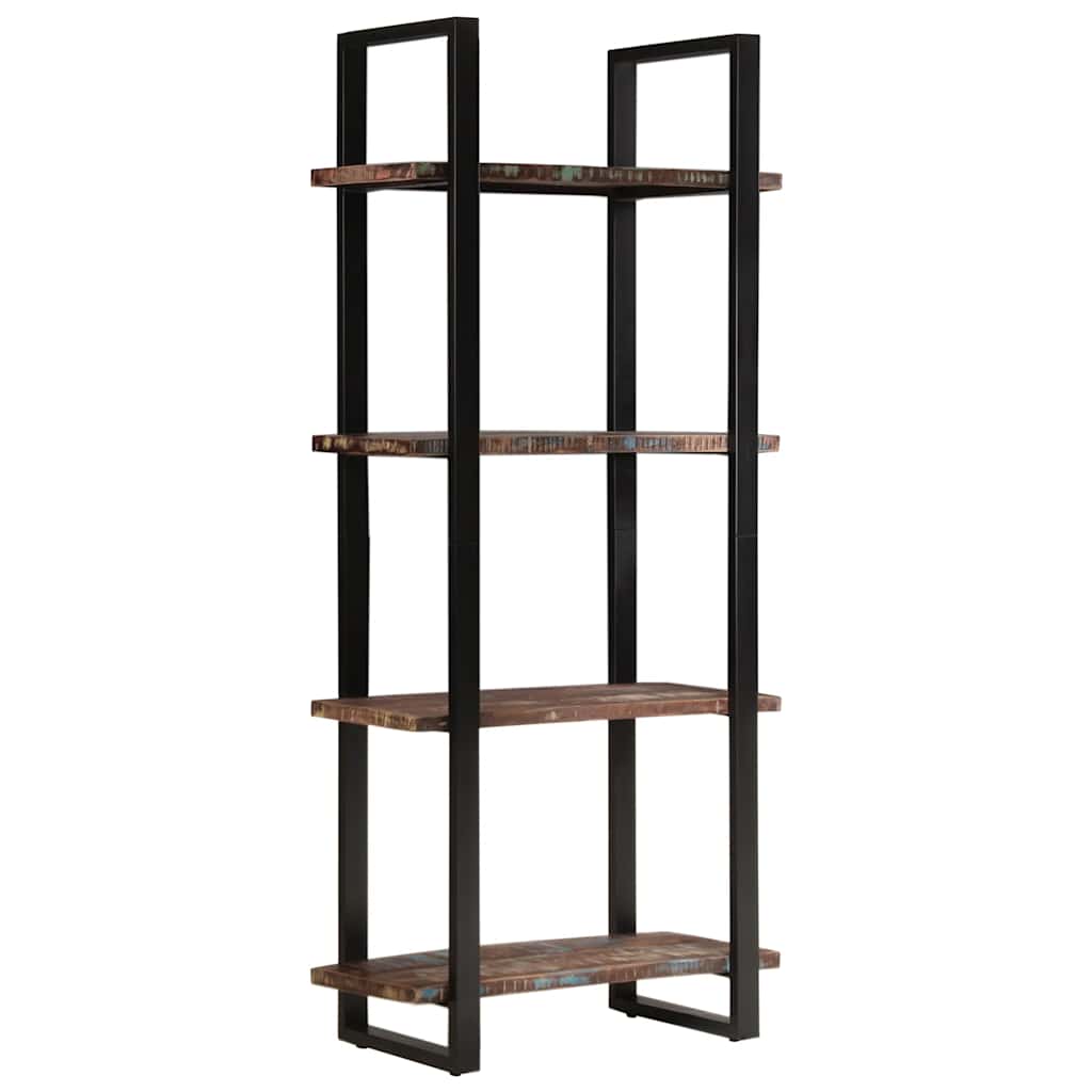 4-Tier Bookcase 80x40x180 cm Solid Reclaimed Wood