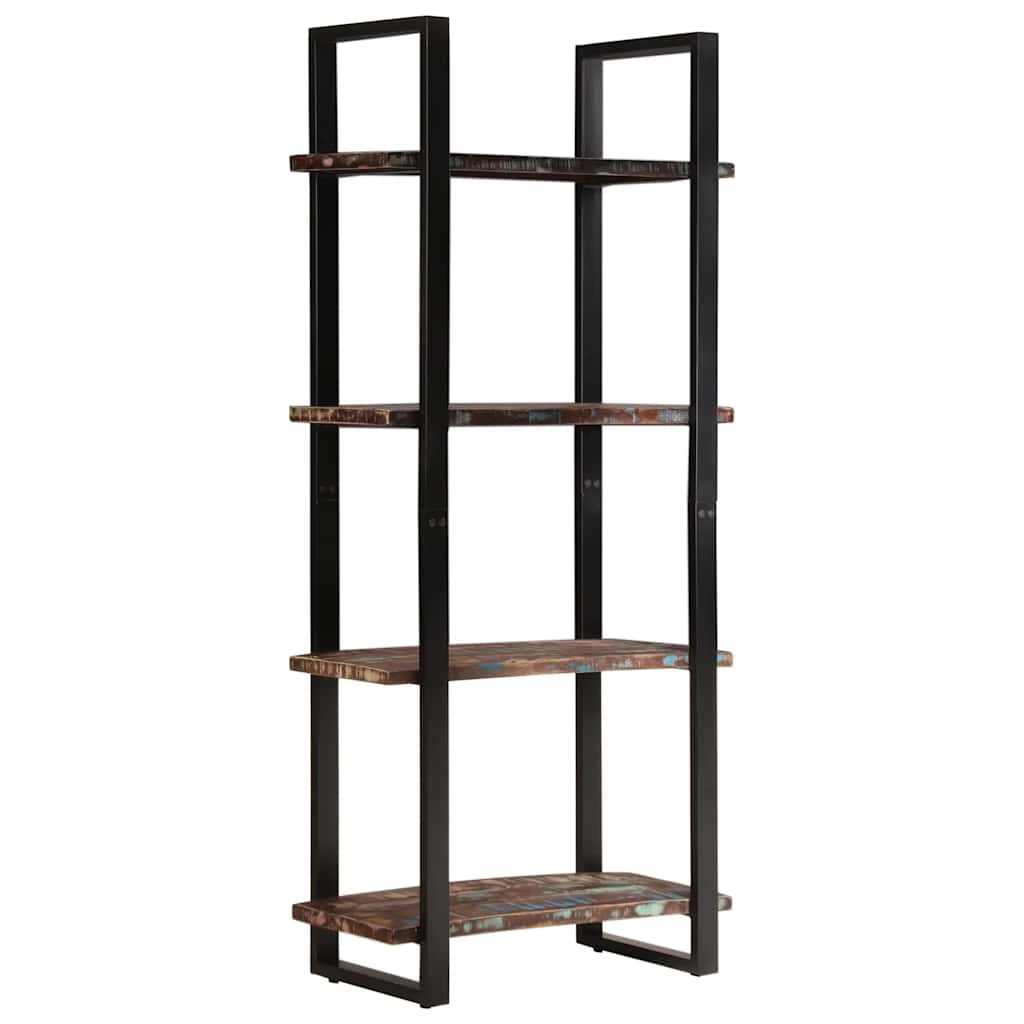 4-Tier Bookcase 80x40x180 cm Solid Reclaimed Wood