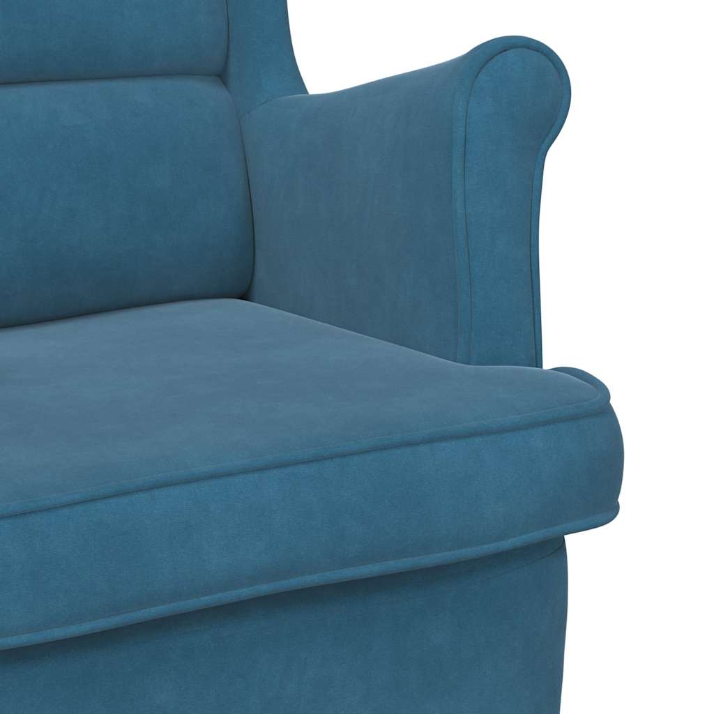 Armchair Blue Velvet