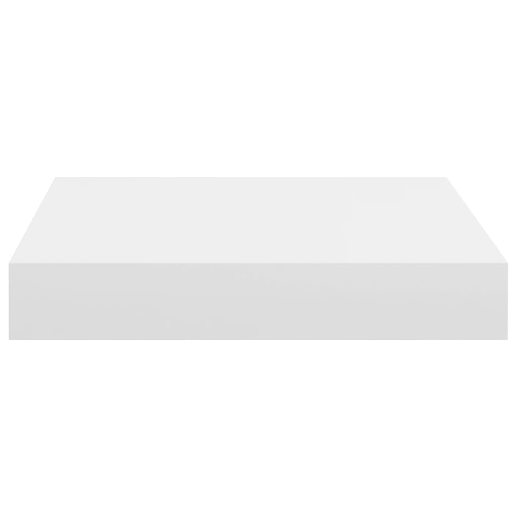 Floating Wall Shelves 4 pcs White 23x23.5x3.8 cm MDF