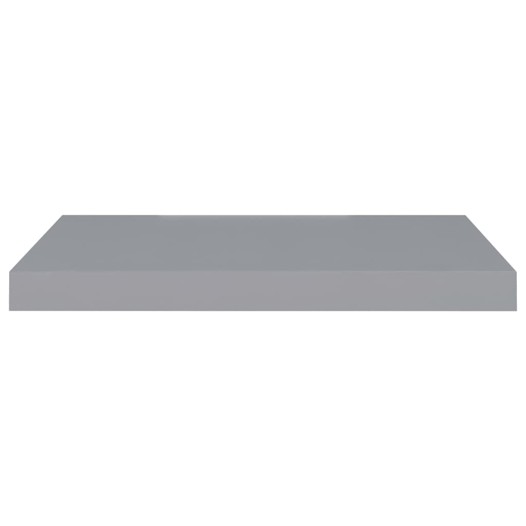 Floating Wall Shelf Grey 60x23.5x3.8 cm MDF