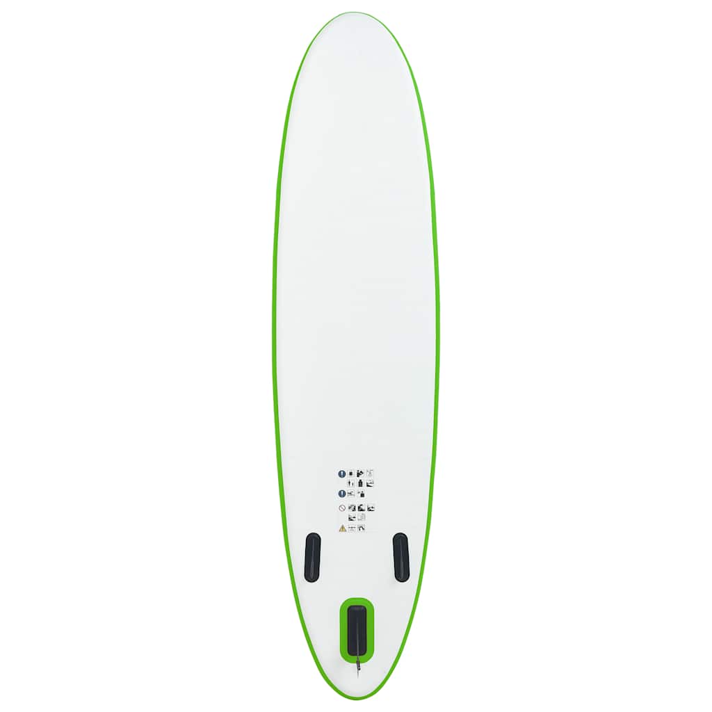 Inflatable Stand Up Paddleboard Set Green and White