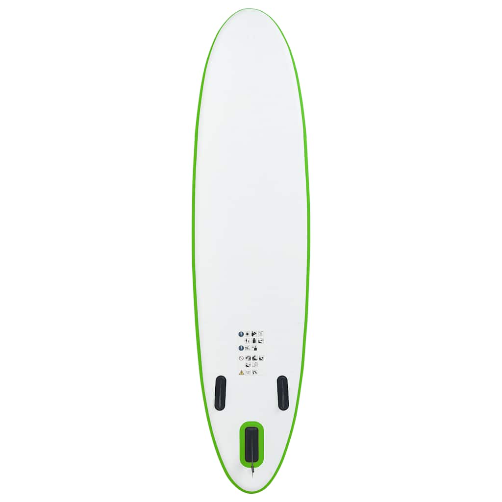 Inflatable Stand Up Paddleboard Set Green and White