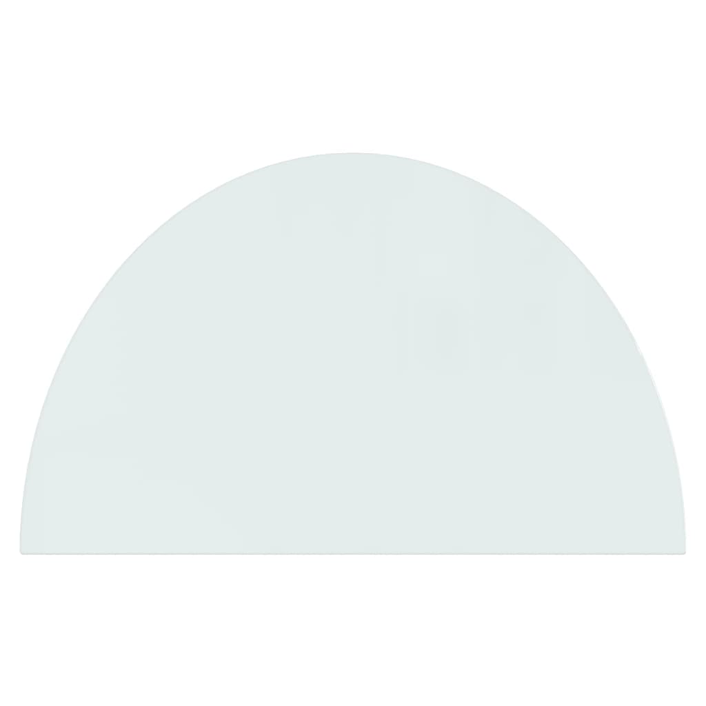 Fireplace Glass Plate Half Round 1000x600 mm