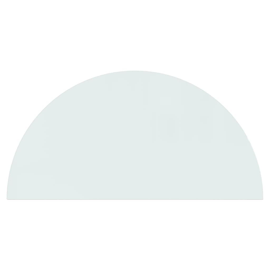 Fireplace Glass Plate Half Round 1200x600 mm