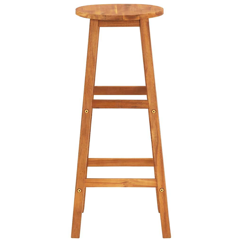 Bar Stools 4 pcs Solid Acacia Wood