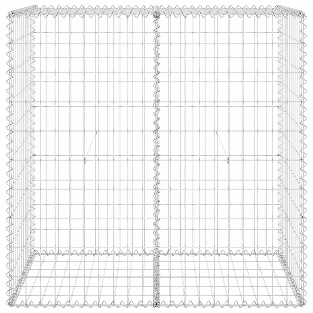 Gabion Wall with Covers Galvanised Steel 100x60x100 cm