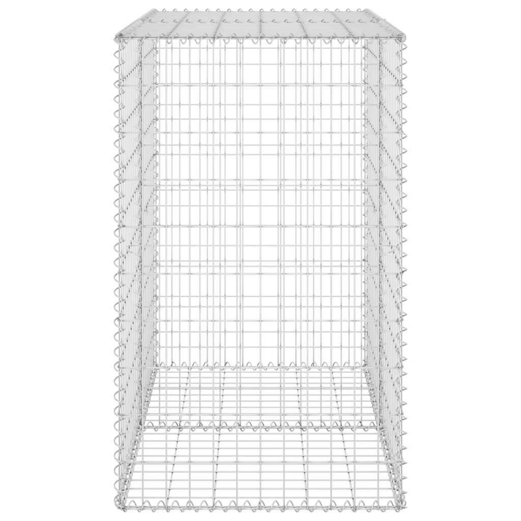 Gabion Wall with Covers Galvanised Steel 100x60x100 cm