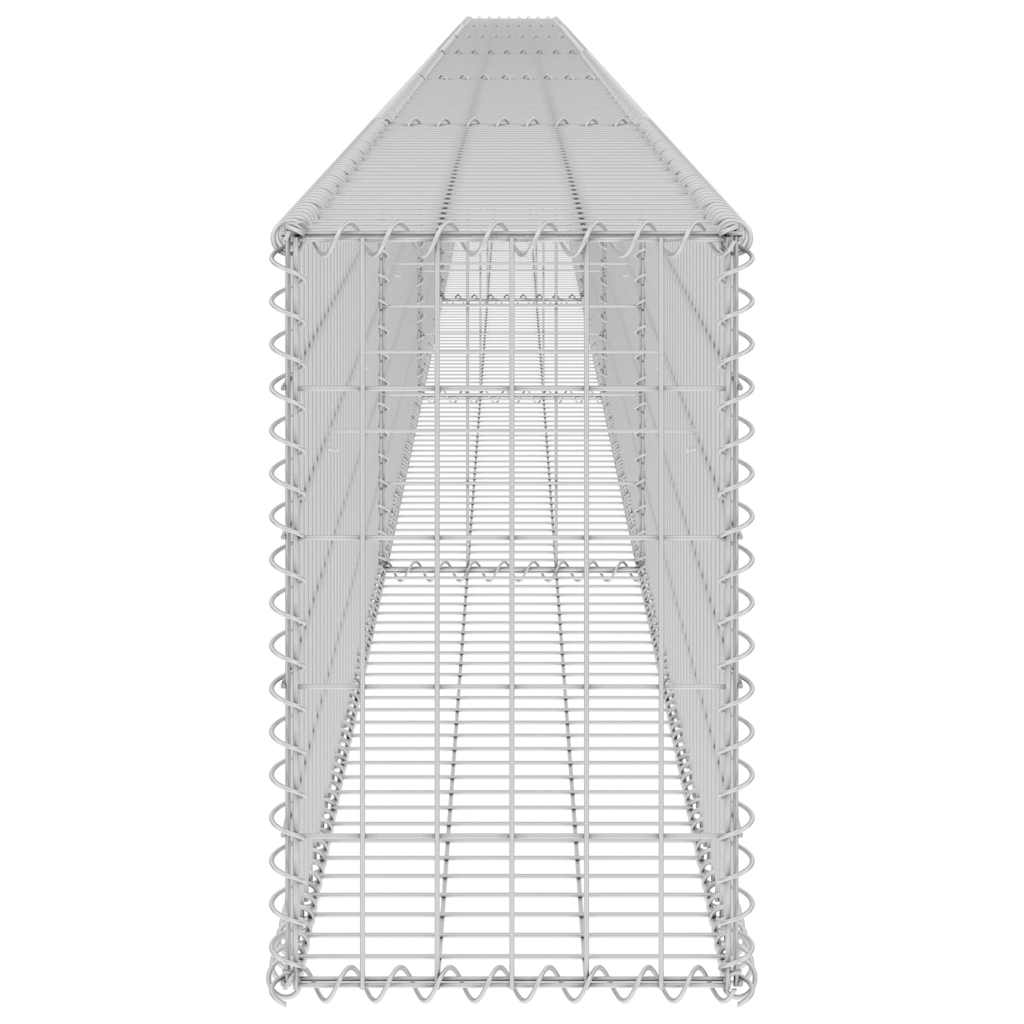 Gabion Wall with Covers Galvanised Steel 900x30x50 cm