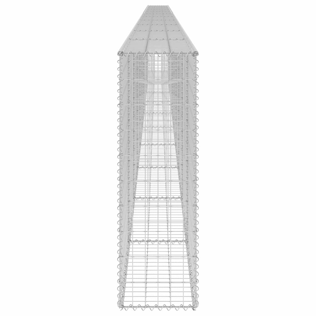 Gabion Wall with Covers Galvanised Steel 900x30x100 cm