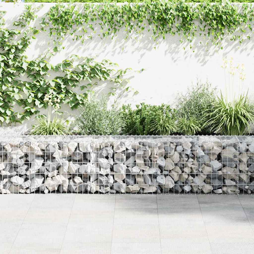 Gabion Wall with Covers Galvanised Steel 300x30x50 cm