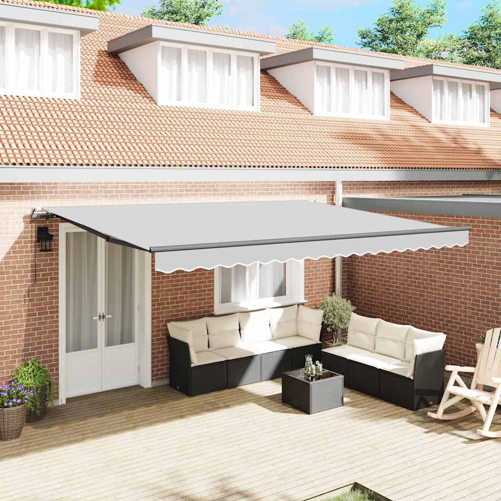 Awning Manual Anthracite 4 x 3 m Metal