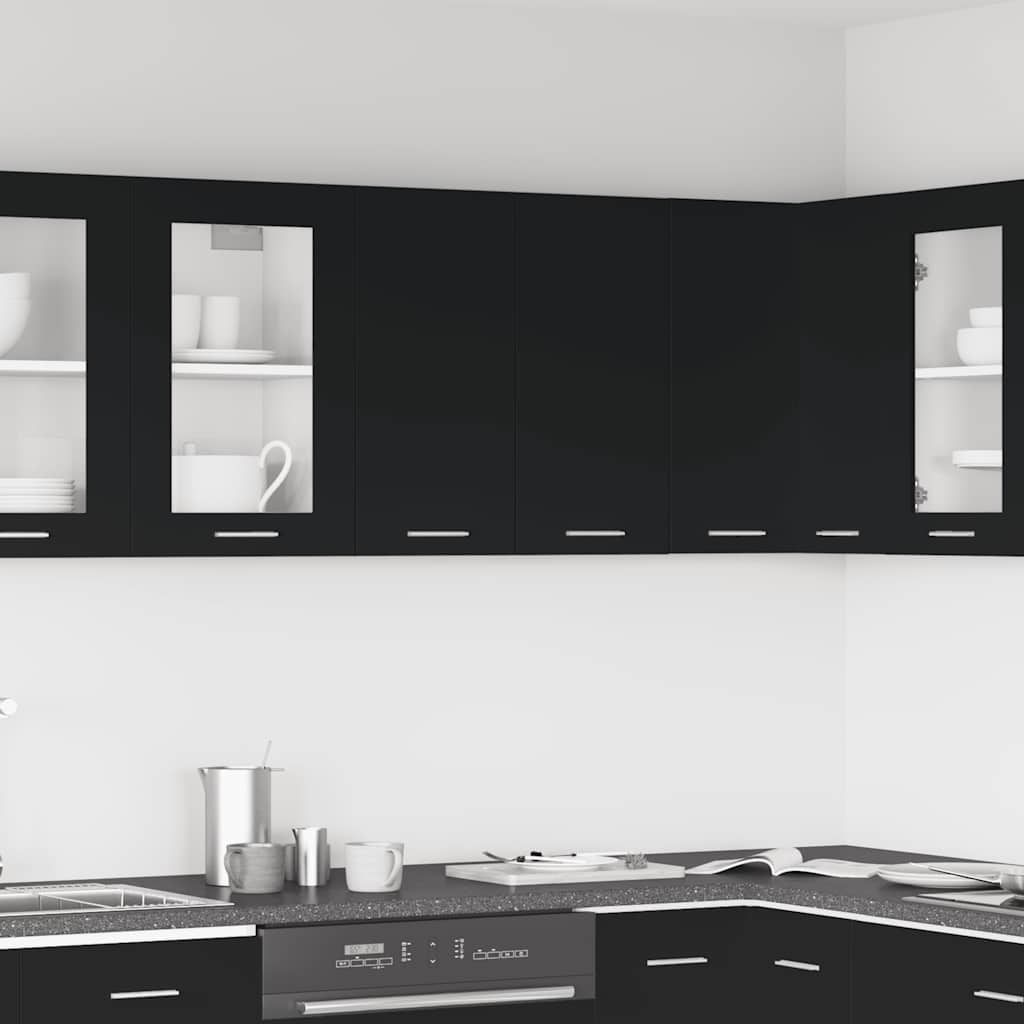 Hanging Cabinet Lyon Black 60x31x60 cm Engineered Wood