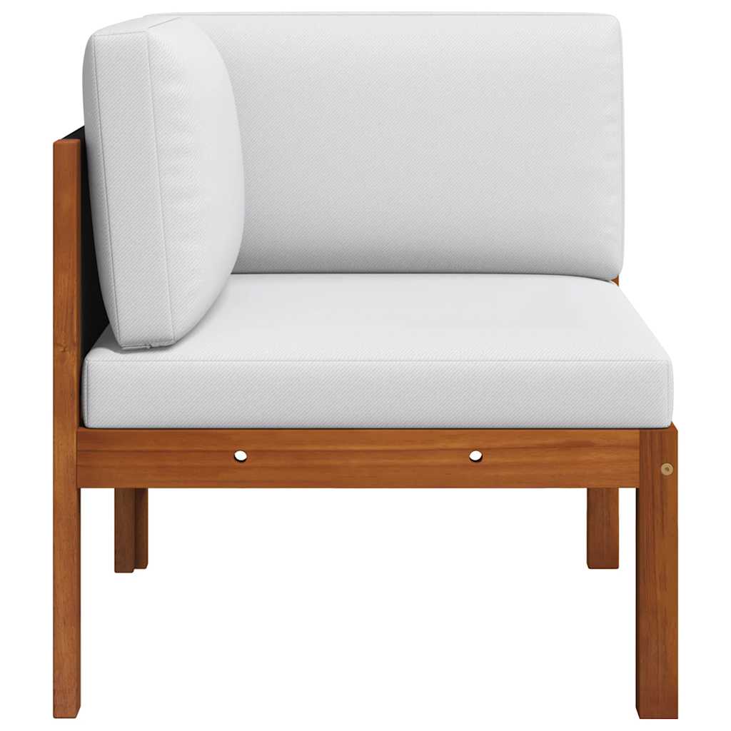 Garden Corner Sofas 2 pcs with Cushions Wood Acacia&Rope