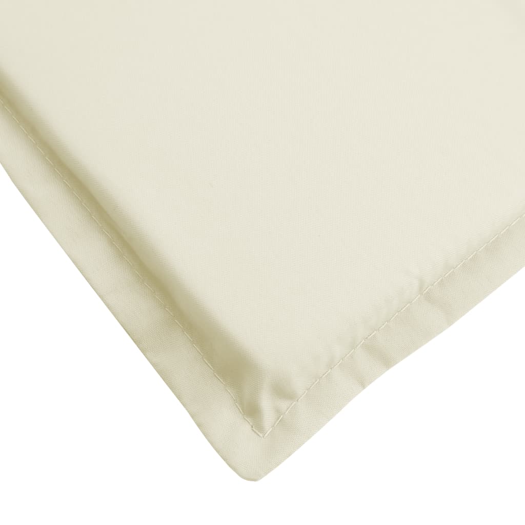 Sun Lounger Cushion Cream 200x50x3cm Oxford Fabric