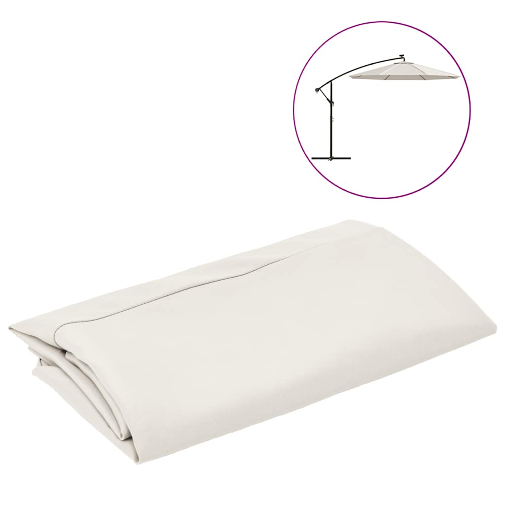 Replacement Fabric for Cantilever Umbrella Sand White 350 cm