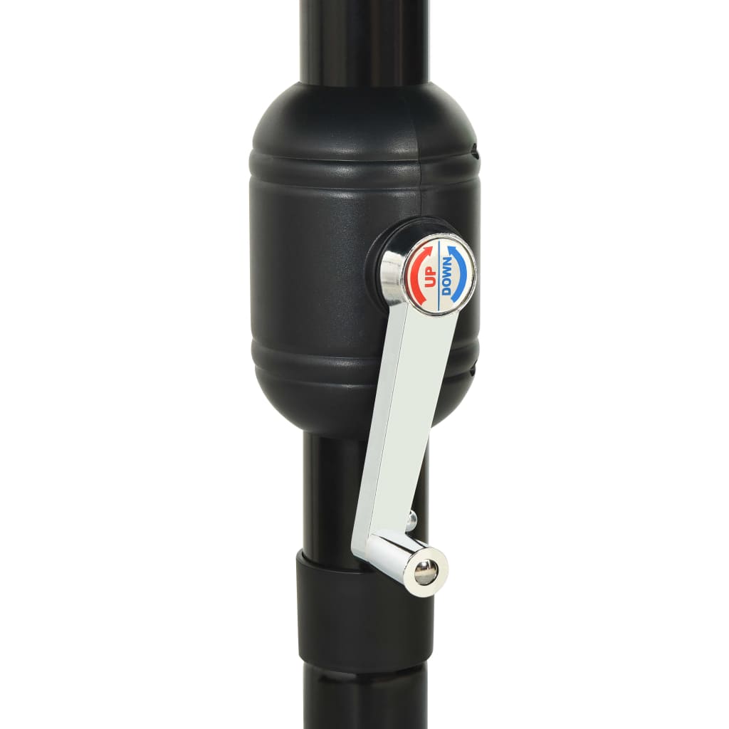 3-Tier Garden Parasol with Aluminium Pole Sand 3.5 m