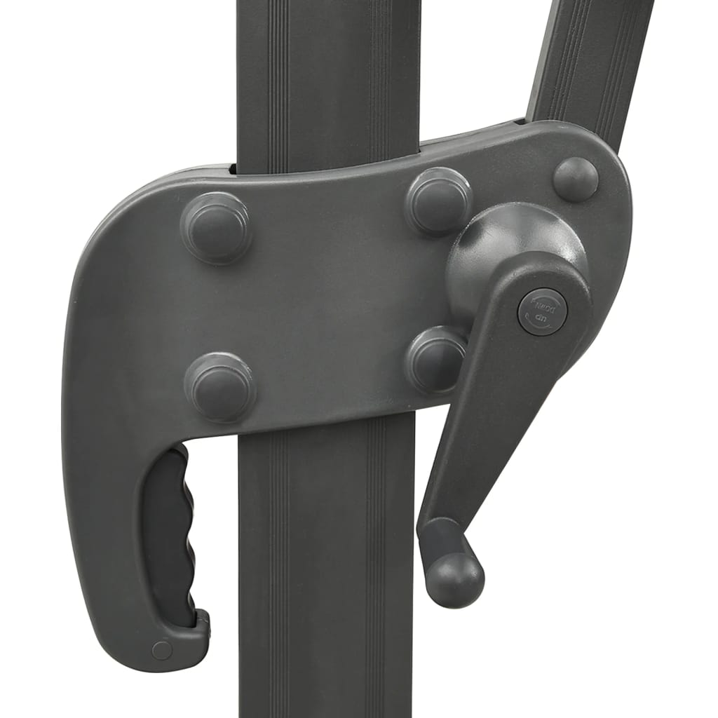 Cantilever Garden Parasol with Double Top Taupe 400x300 cm