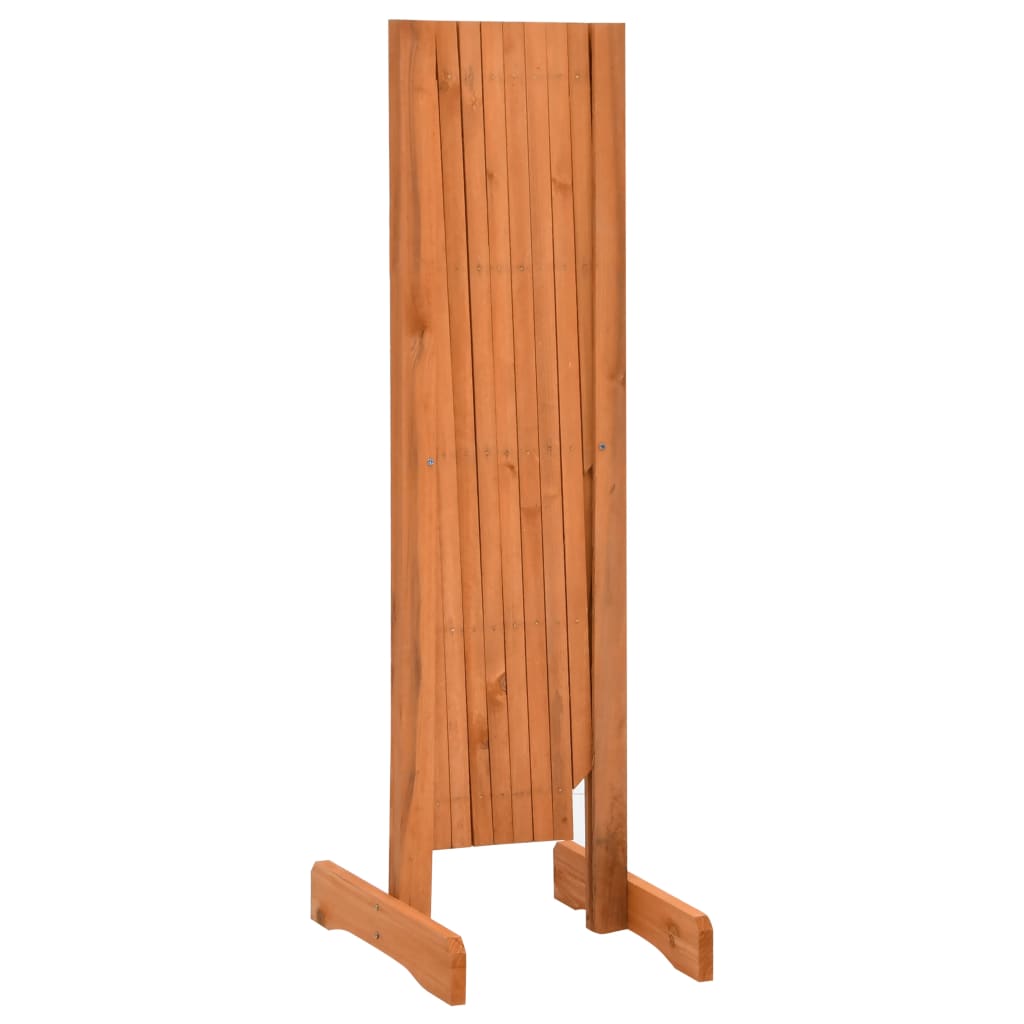 Garden Trellis Fence Orange 150x80 cm Solid Firwood