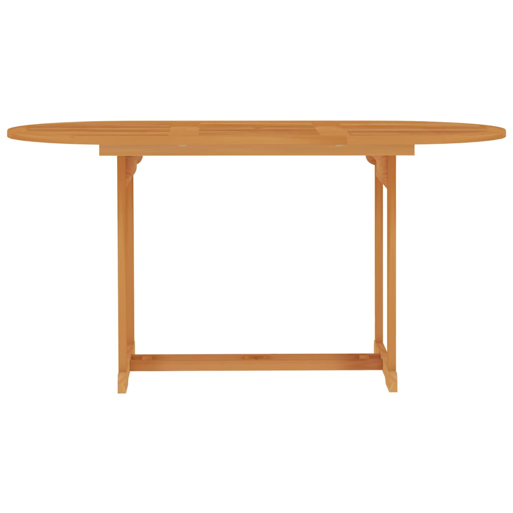 Garden Table 150x90x75 cm Solid Teak Wood