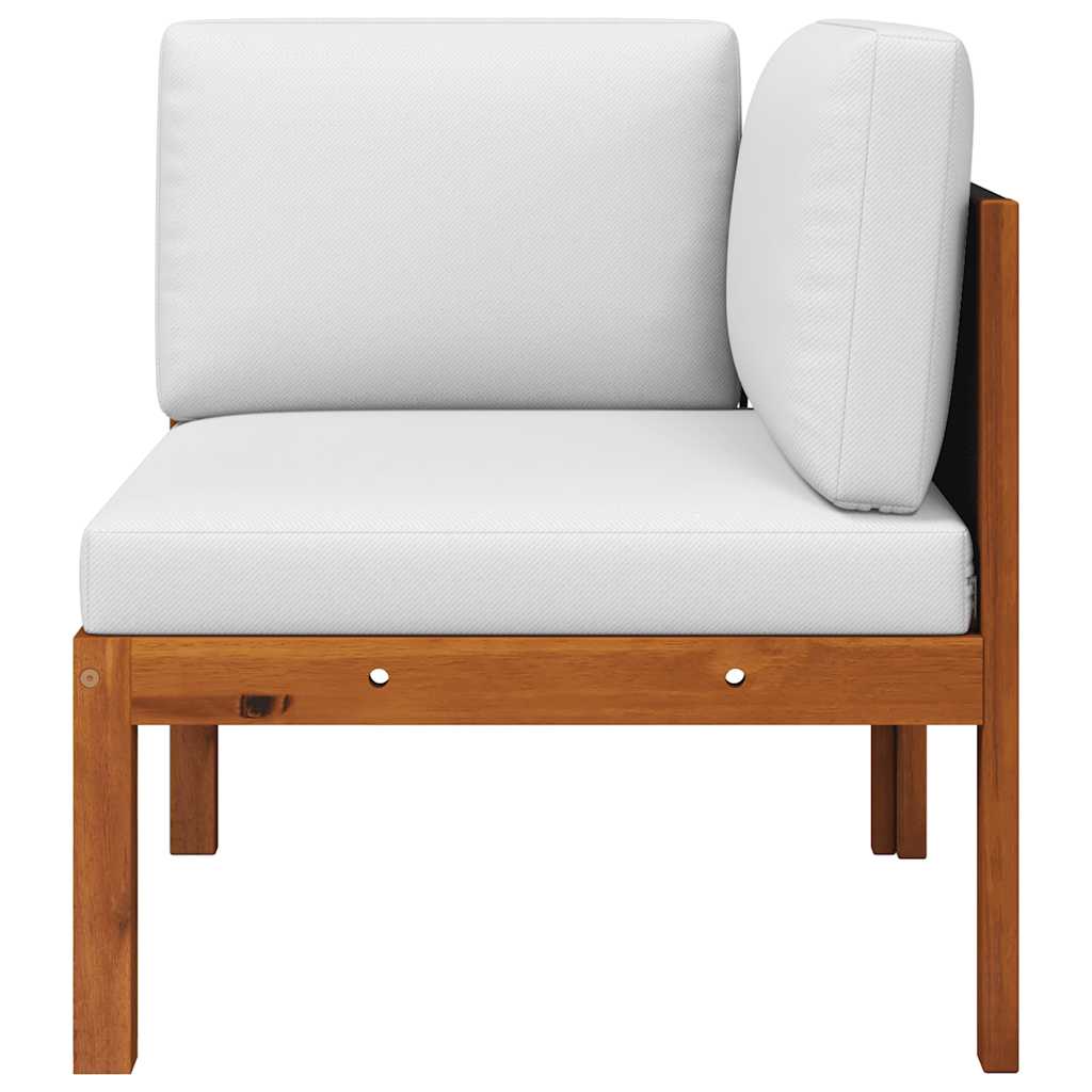 Garden Corner Sofa with Cushions Wood Acacia&Rope