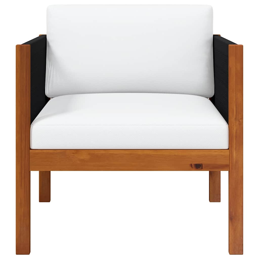 Garden Chair with cushion Solid Acacia Wood