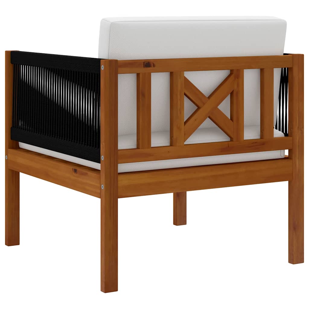 Garden Chair with cushion Solid Acacia Wood