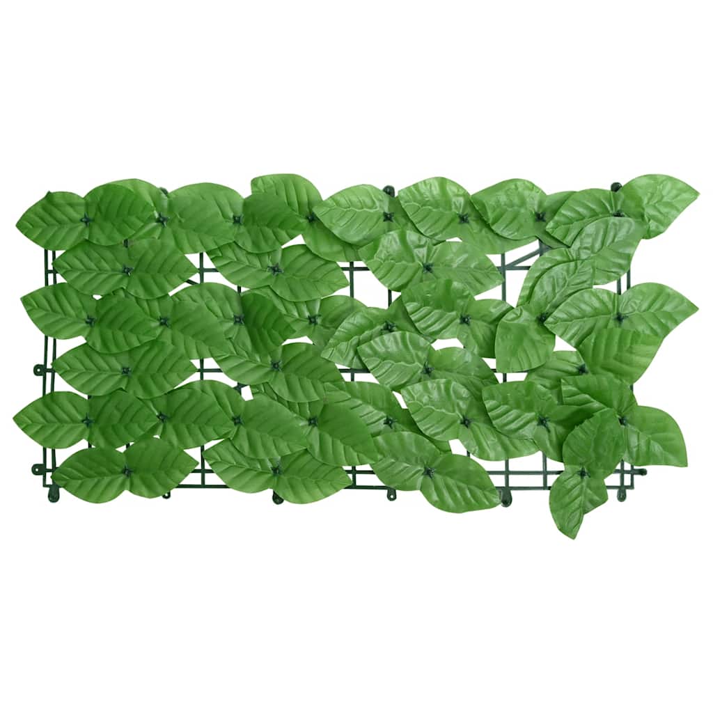 Balcony Screen with Green Leaves 300x100 cm