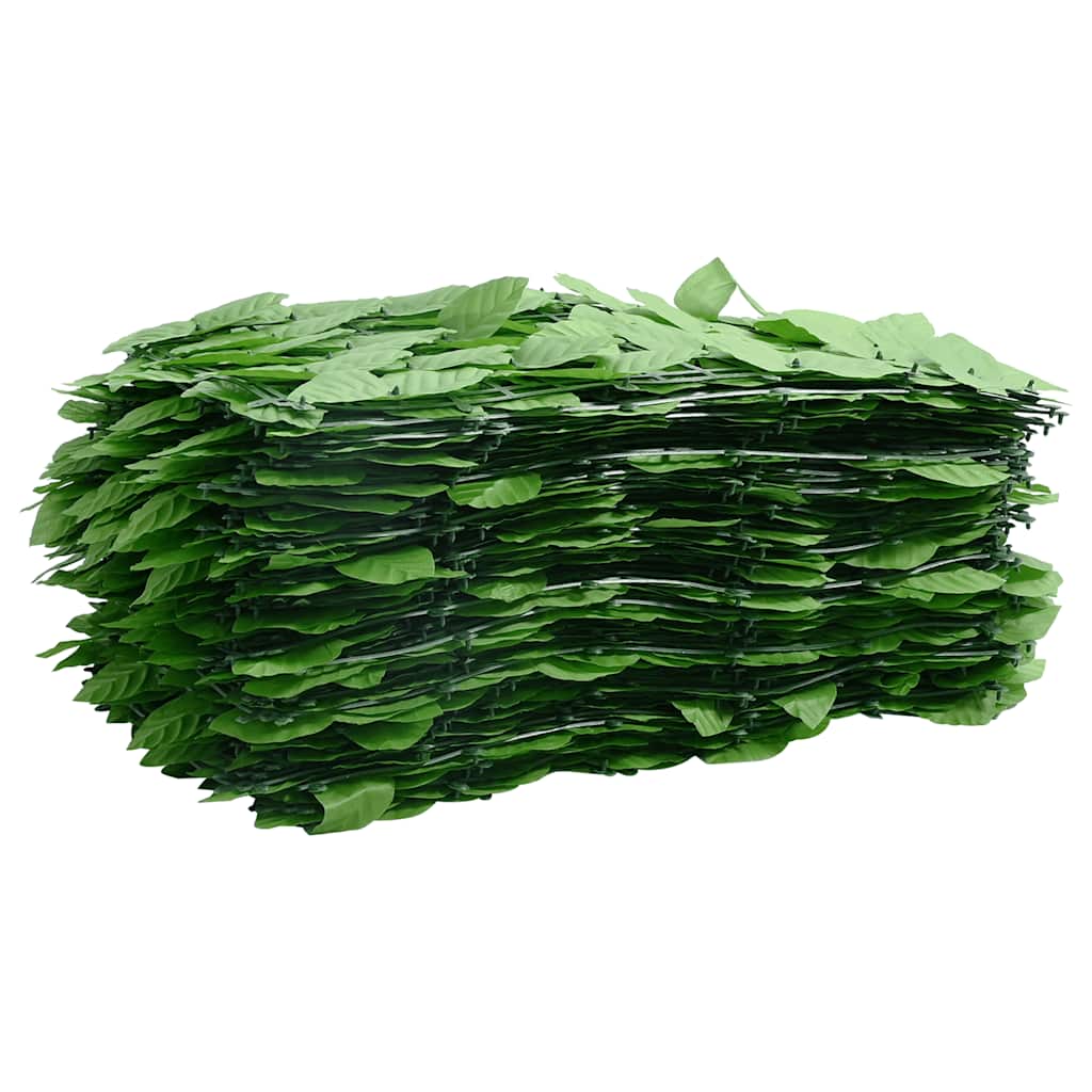 Balcony Screen with Green Leaves 300x150 cm