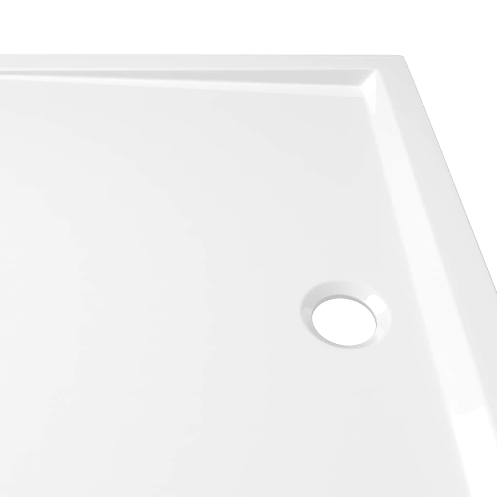 Rectangular ABS Shower Base Tray White 70x100 cm