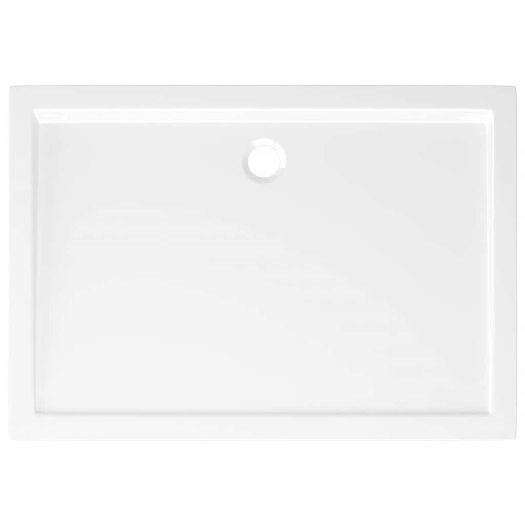 Rectangular ABS Shower Base Tray White 80x110 cm