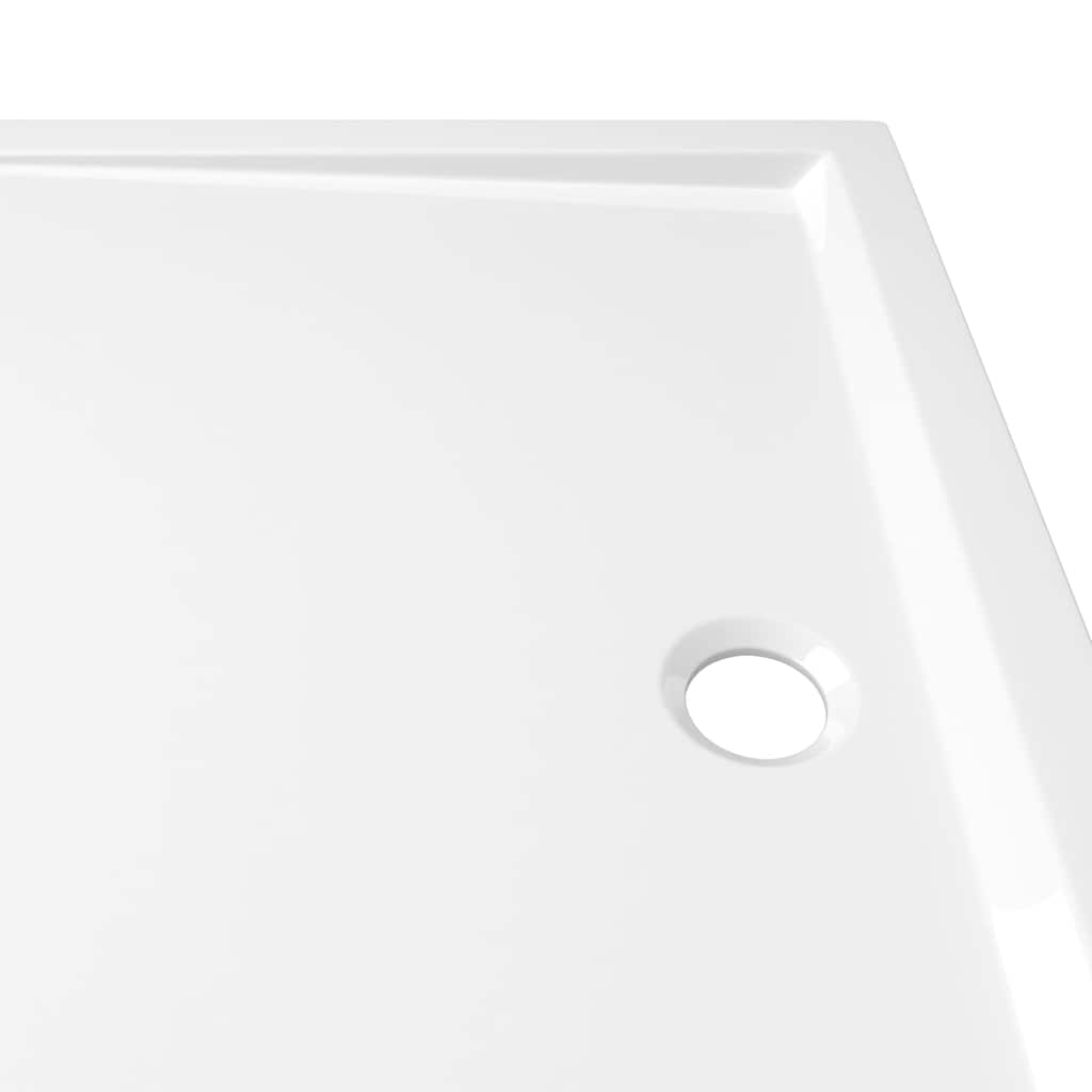 Rectangular ABS Shower Base Tray White 80x110 cm
