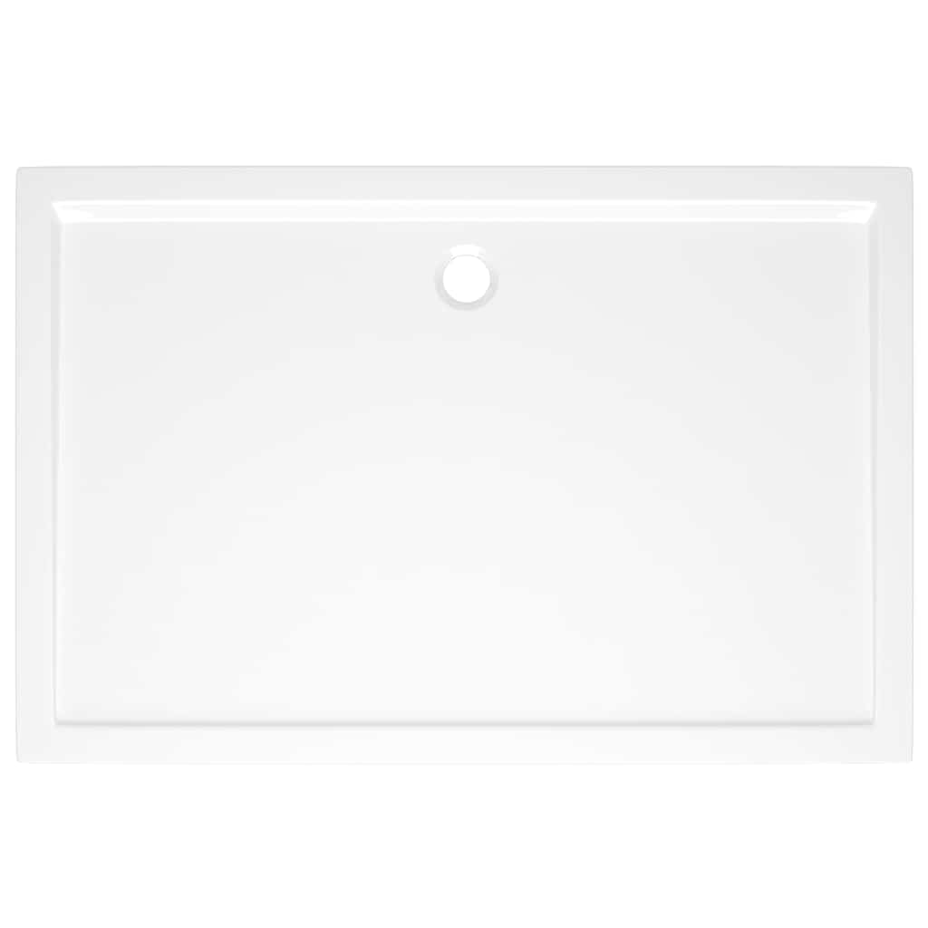 Rectangular ABS Shower Base Tray White 80x120 cm