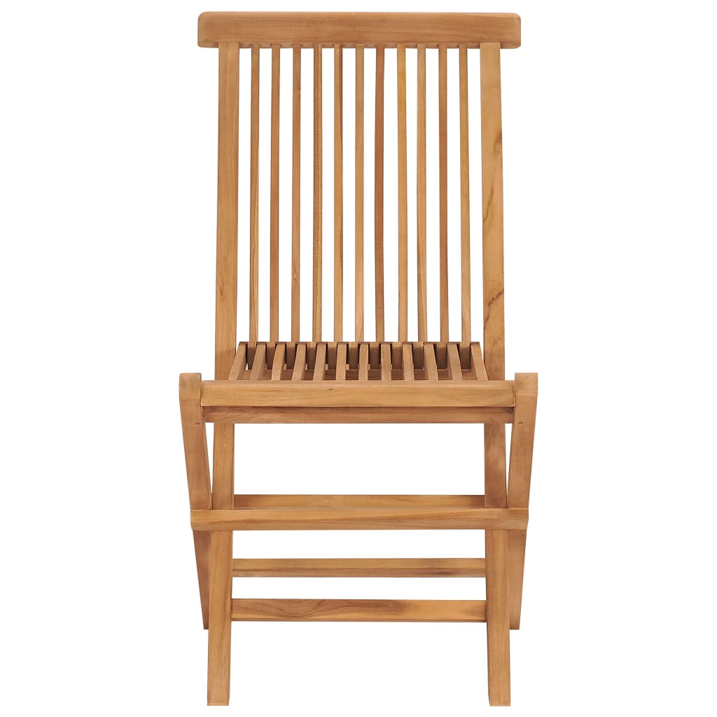Folding Garden Chairs 4 pcs Solid Wood Teak