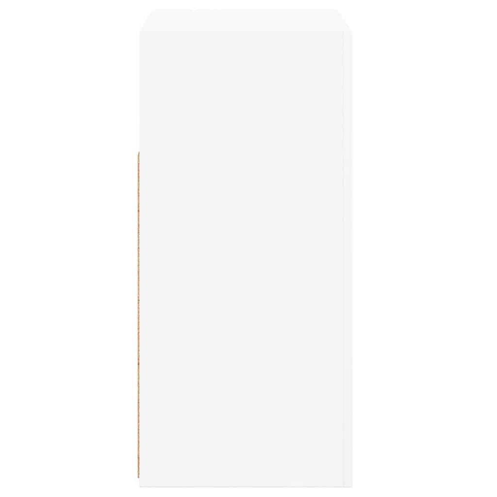 Sideboard with LED Lights White 80x35x75 cm