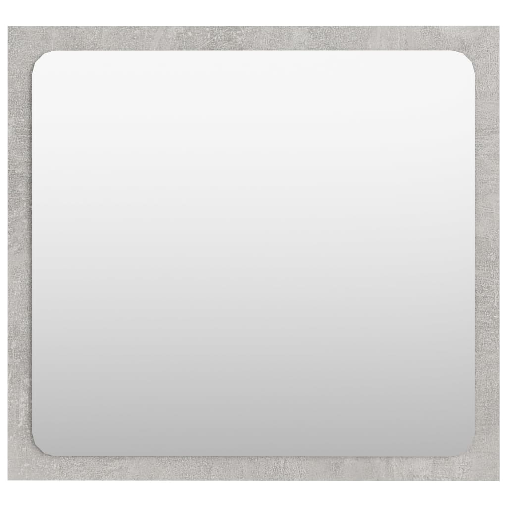 Bathroom Mirror Concrete Grey 40x1.5x37 cm Engineered Wood