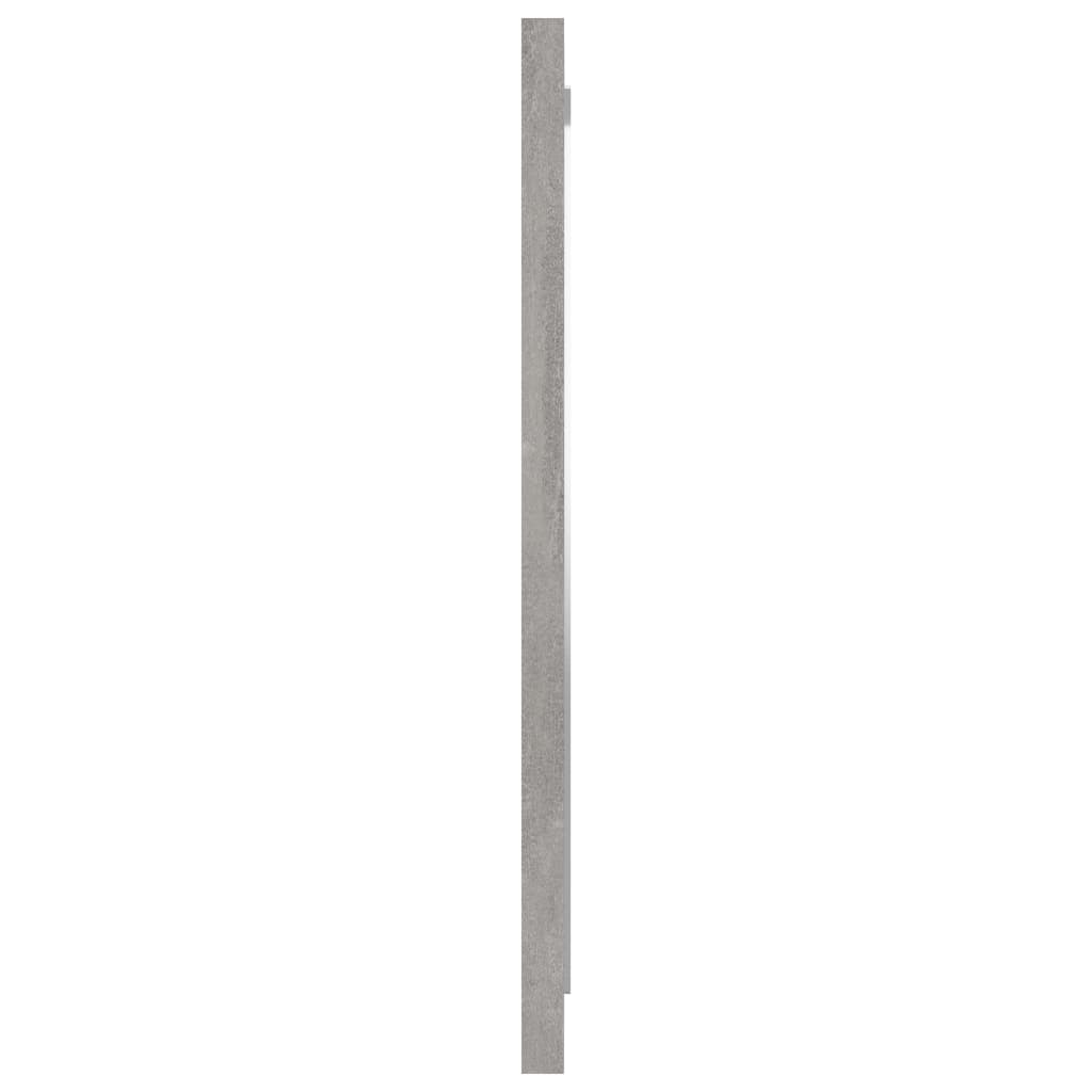 Bathroom Mirror Concrete Grey 40x1.5x37 cm Engineered Wood