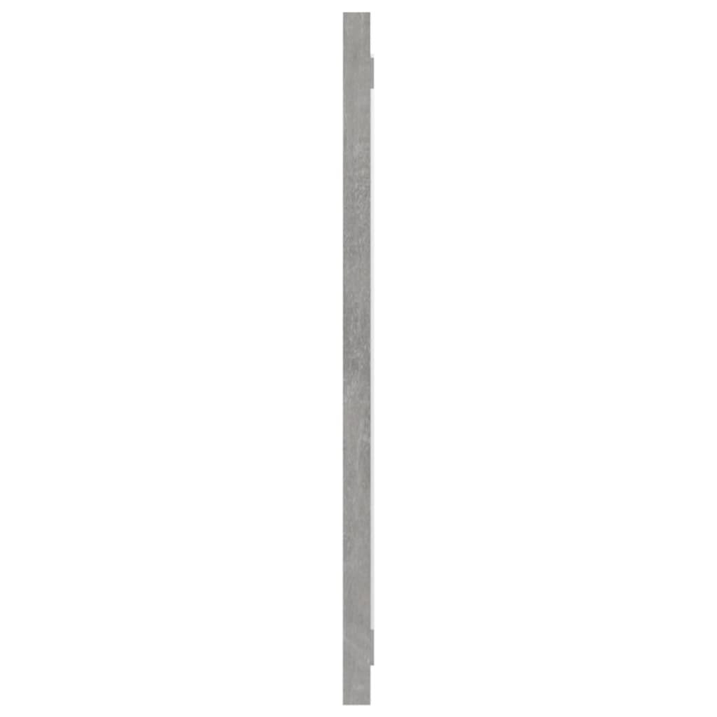 Bathroom Mirror Concrete Grey 90x1.5x37 cm Engineered Wood