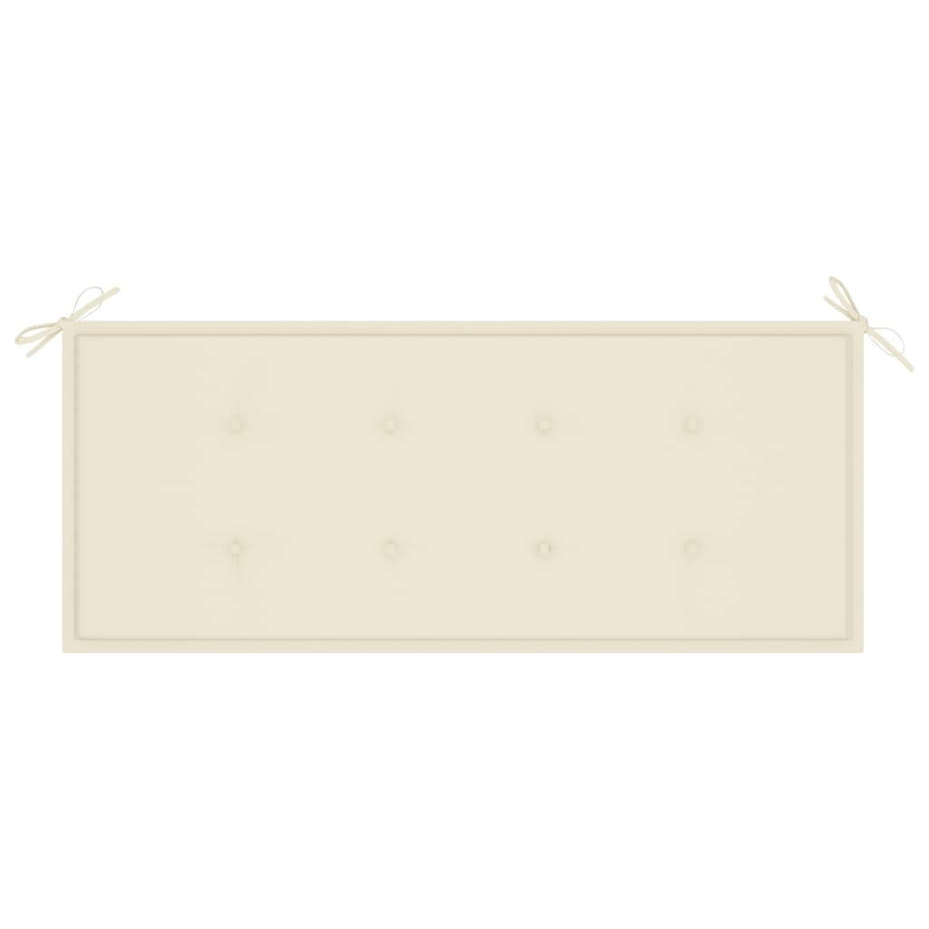 3-Seater Garden Bench with Cushion 150 cm Grey Eucalyptus Wood