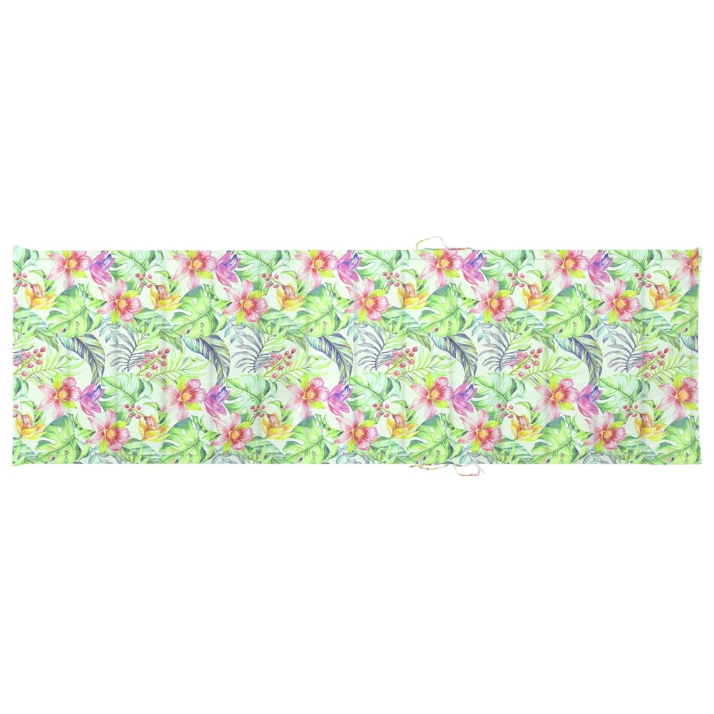 Garden Sun Lounger with Cushion Solid Acacia Wood