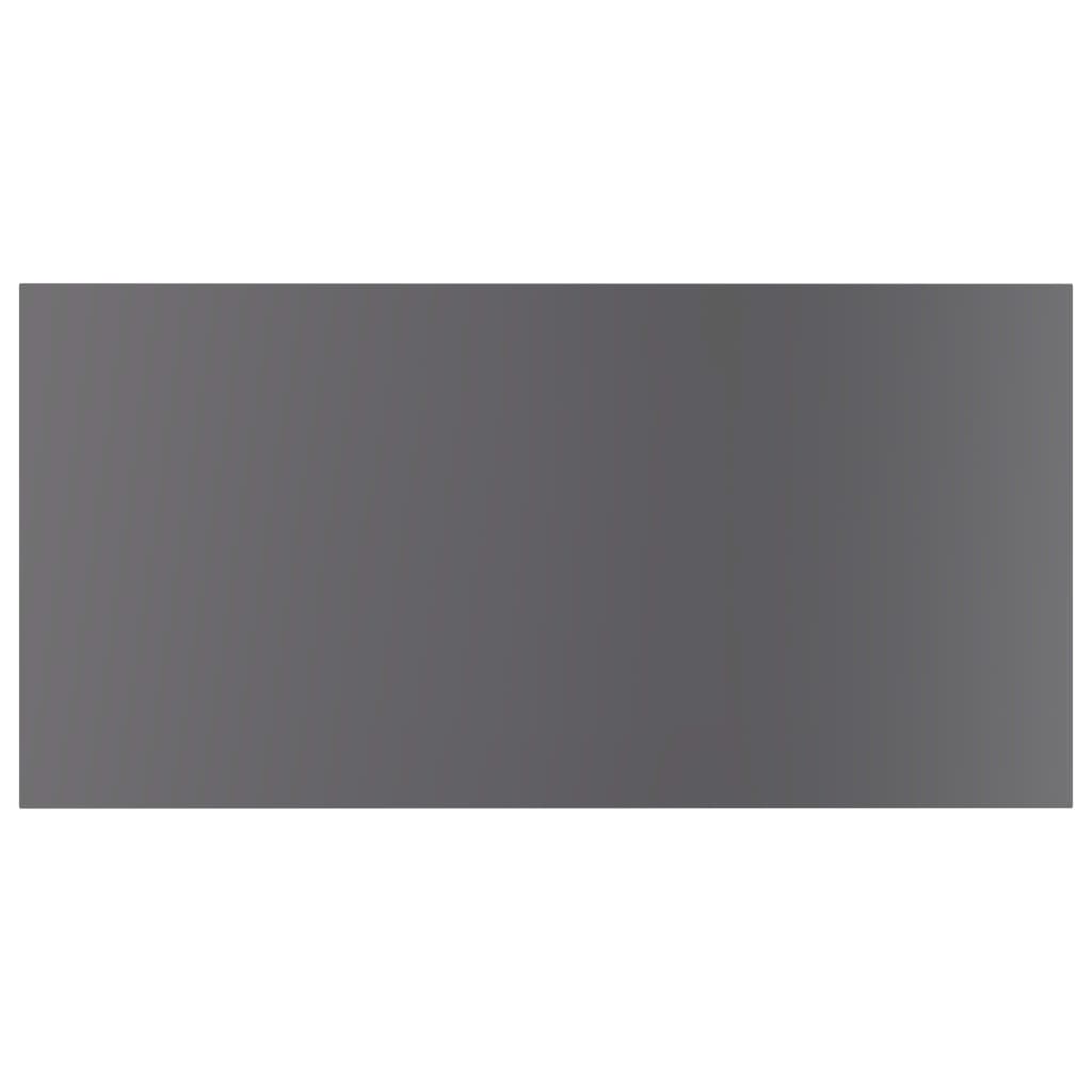 Bookshelf Boards 4 pcs High Gloss Grey 40x20x1.5 cm Engineered Wood