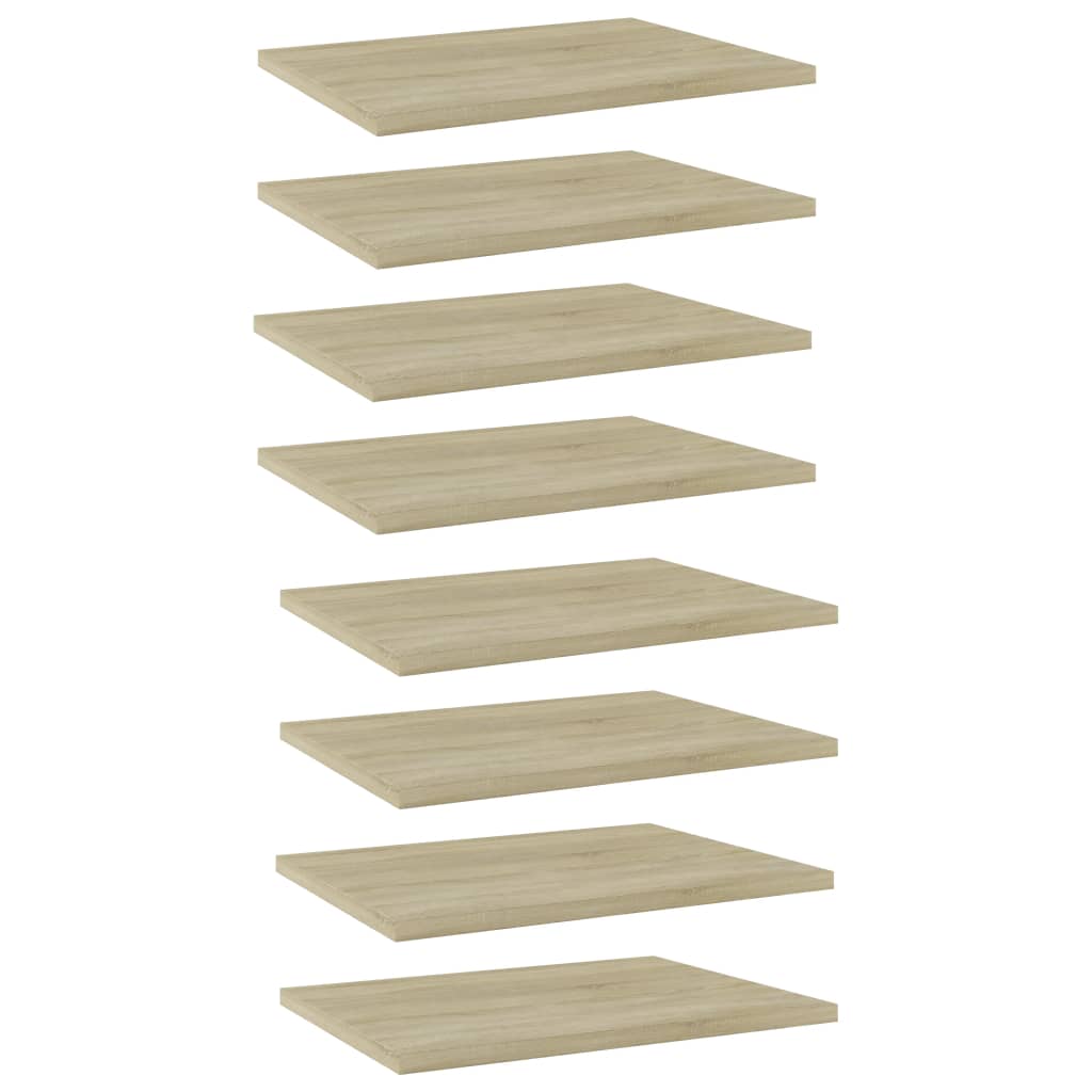 Bookshelf Boards 8 pcs Sonoma Oak 40x30x1.5 cm Engineered Wood