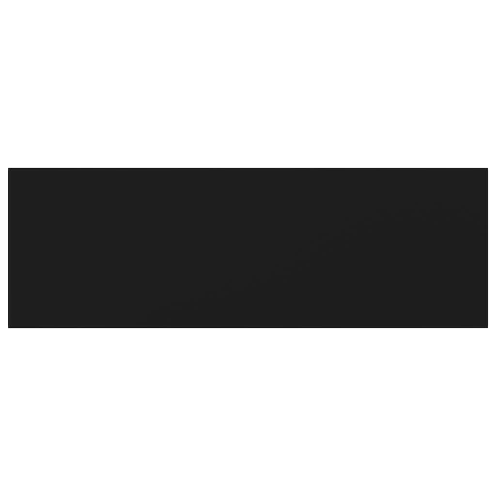 Bookshelf Boards 4 pcs Black 60x20x1.5 cm Engineered Wood