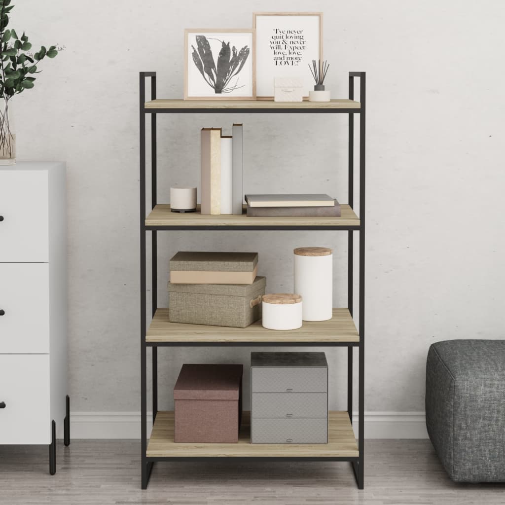 Bookshelf Boards 8 pcs Sonoma Oak 60x50x1.5 cm Engineered Wood