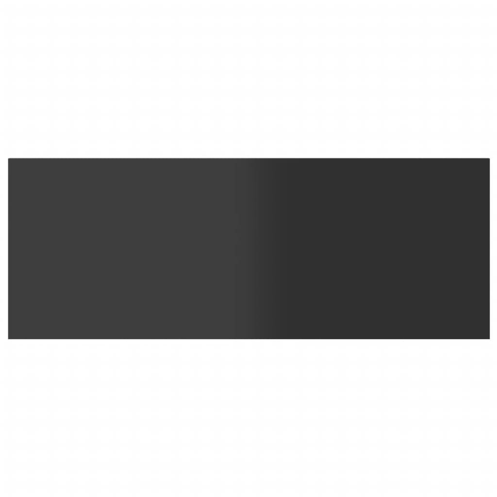 Bookshelf Boards 4 pcs High Gloss Grey 80x30x1.5 cm Engineered Wood