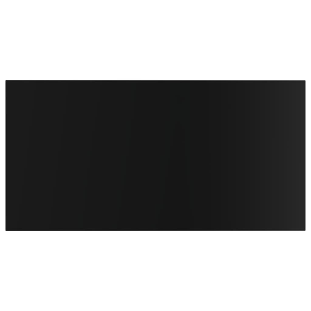 Bookshelf Boards 4 pcs High Gloss Black 80x40x1.5 cm Engineered Wood