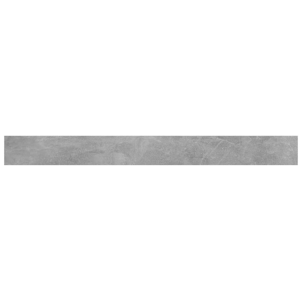 Bookshelf Boards 4 pcs Concrete Grey 100x10x1.5 cm Engineered Wood