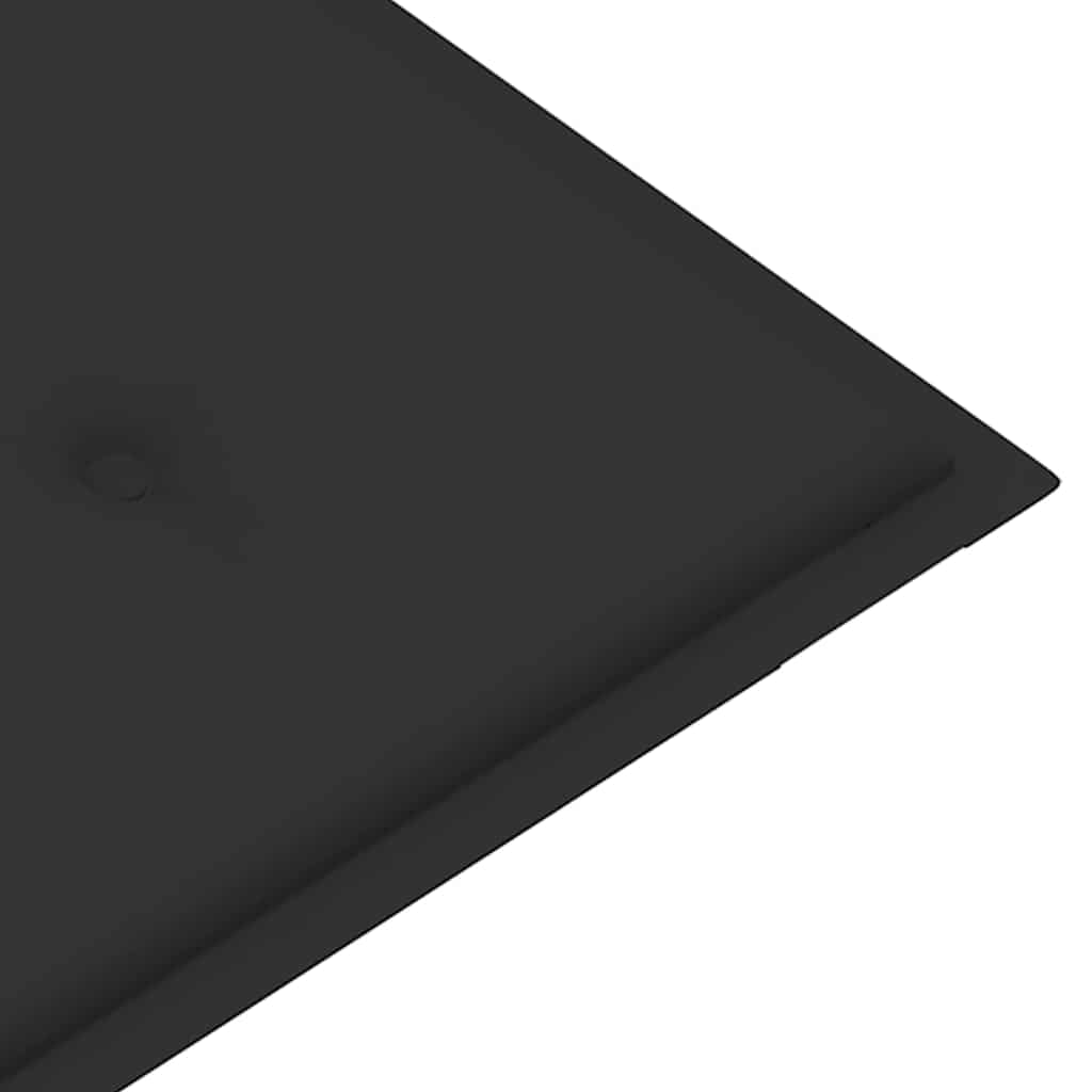 Garden Bench with Anthracite Cushion 112 cm Solid Teak Wood