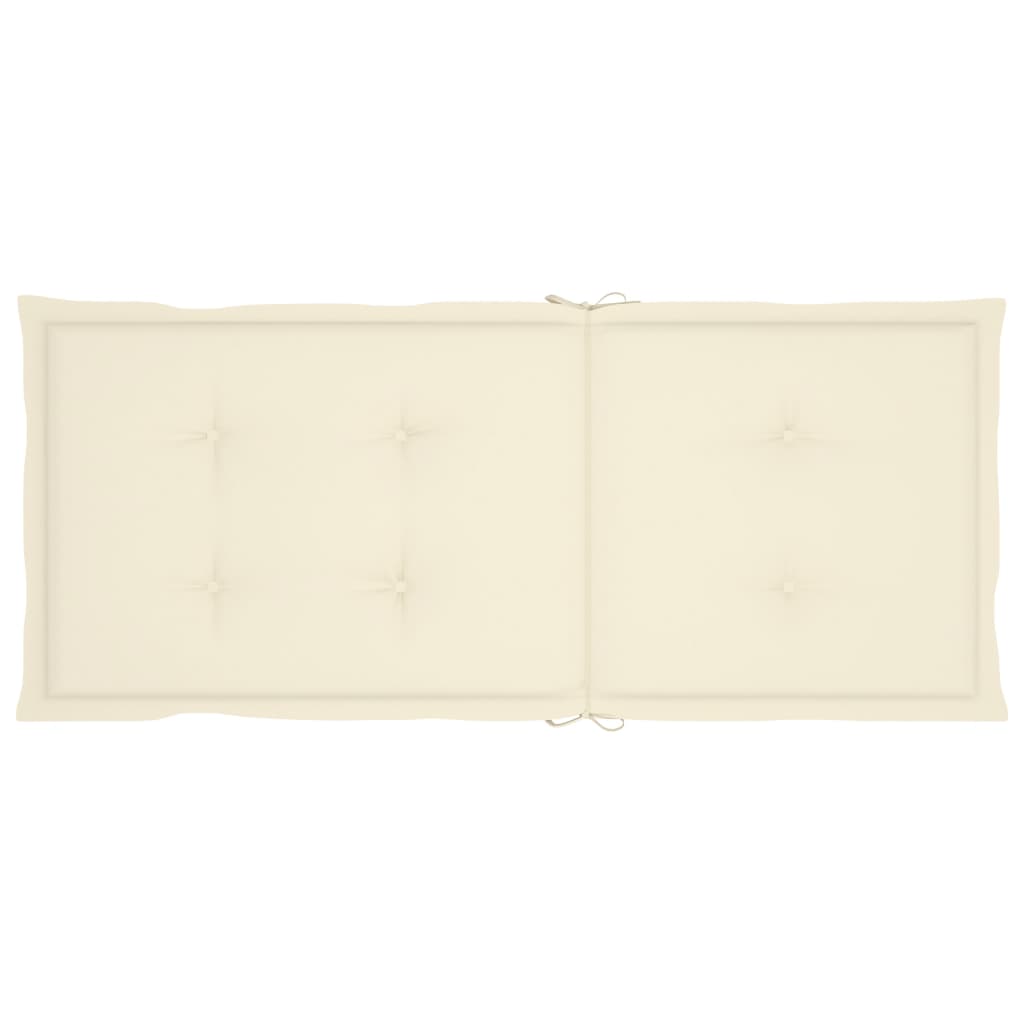 Garden Reclining Chairs 3 pcs with Cushions Solid Acacia Wood