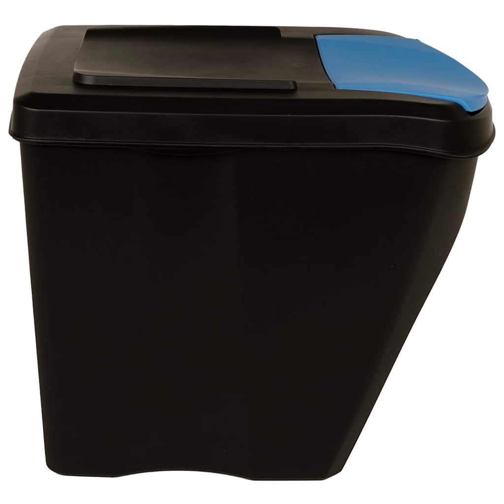 Stackable Garbage Bin Boxes 3 pcs Anthracite 75 L Polypropylene